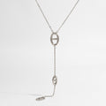 Collier Long Y Maille marin